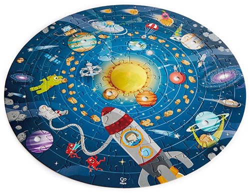 Hape puzzle système solaire - jouet éducatif avec soleil LED-2