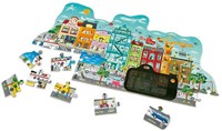 Hape puzzle ville animée - effet animé jouet en carton-2