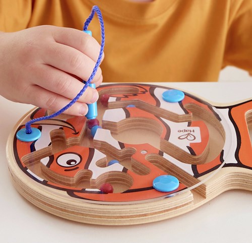 Hape magnetisch doolhof vis educatief speelgoed reisformaat-3