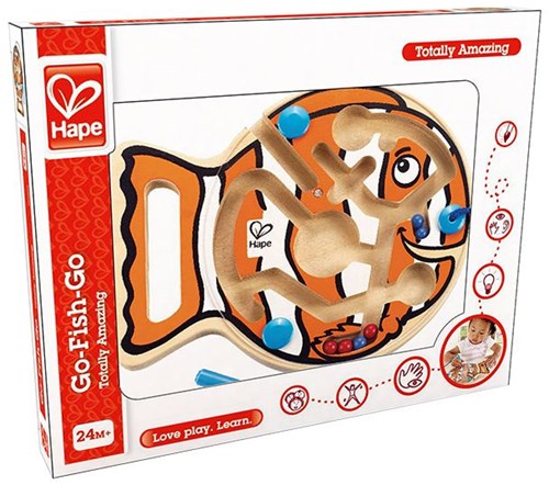 Hape labyrinthe magnétique poisson jouet éducatif format voyage-3