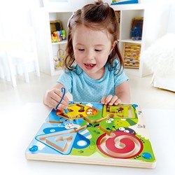 Hape labyrinthe magnétique insectes jouet en bois éducatif