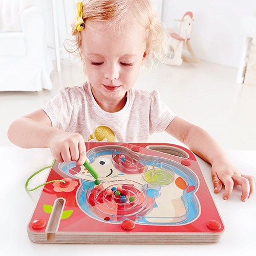 Hape Magnetisch doolhof Pepe houten puzzel speelgoed