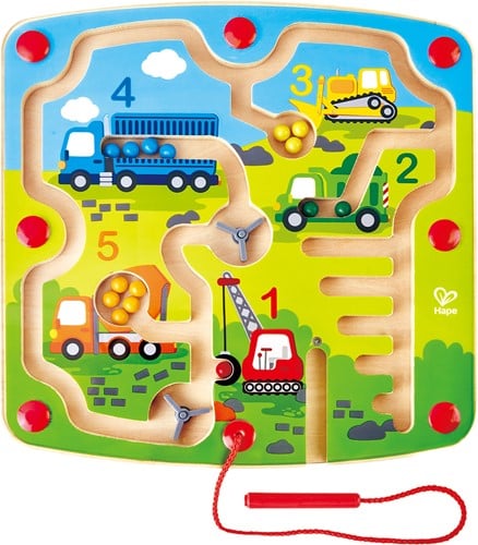 Hape Magnetisch doolhof bouw & getallen