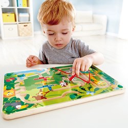 Hape magnetisch doolhof jungle speelgoed motoriek