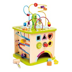 Hape speelkubus houten activiteitenkubus educatief speelgoed