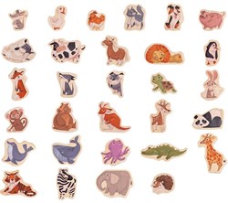 Hape magnetische dieren houten speelgoed magneten voor kinderen