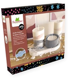 Sycomore creatieve set XL kaarsen maken en jesmonite atelier 12 jaar+