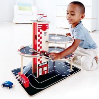 Hape houten garage Park & Go - speelgoed parkeergarage met auto's-3