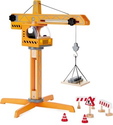 Hape Houten Hijskraan Bouwplaats Speelgoed - Crane Lift