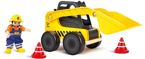 Hape véhicule de chantier camion benne Load 'n' Go jouet en bois jaune-2