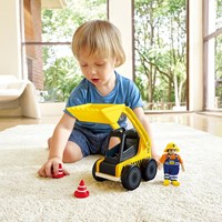 Hape véhicule de chantier camion benne Load 'n' Go jouet en bois jaune