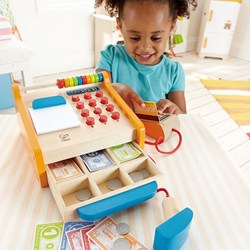 Hape caisse enregistreuse en bois - jeu d'imitation pour enfants