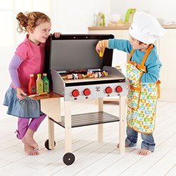 Hape houten barbecue speelgoedset met accessoires - Gourmet Grill