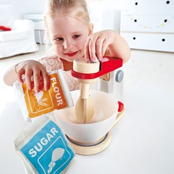 Hape houten keukenaccessoire Mix & Bake Blender speelgoed