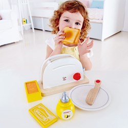 Hape accessoires de cuisine en bois - grille-pain pop-up pour enfants