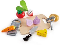 Hape Légumes et ustensiles de cuisine - Set de cuisine jouet pour enfants-2