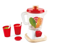 Hape Smoothieblender speelgoedset met fruit en bekers - kleurrijk keukenspeelgoed