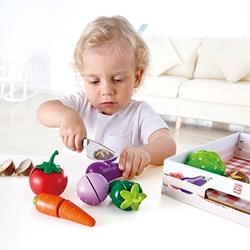 Hape set de légumes en bois - 8 pièces - jouet éducatif