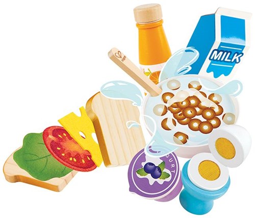 Hape ontbijt speelset - houten speelgoed ontbijtset voor kinderen-3