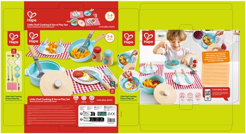 Hape speelgoed kookset houten keukengerei voor kinderen 2 jaar+-2