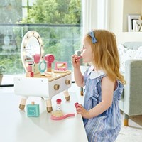 Hape kaptafel speelgoed met spiegel en accessoires - My Stylish Dressing Table-3