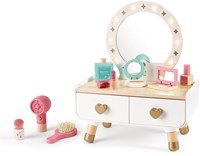 Hape kaptafel speelgoed met spiegel en accessoires - My Stylish Dressing Table-2