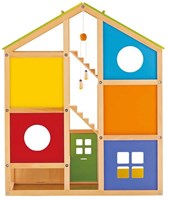 Hape houten poppenhuis All Season - Gemeubileerd speelhuis met 6 kamers-3