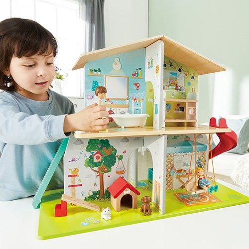 Hape maison de poupée musicale - effets sonores jouet en bois-3