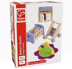 Hape chambre bébé maison de poupée jouet bois durable FSC