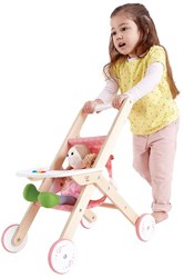 Hape poussette poupée jouet en bois buggy