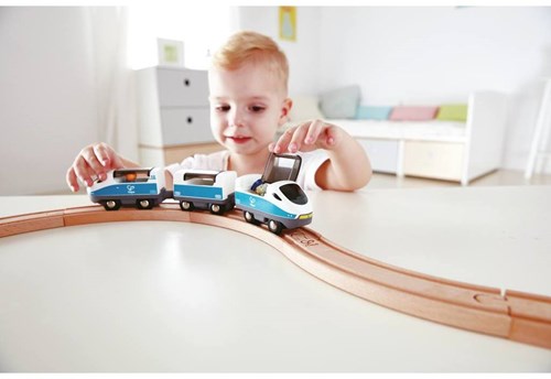 Hape houten intercity trein speelgoed - magnetische treinset-3