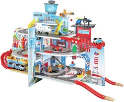 Hape circuit de train Grand city - jouet en bois chemin de fer