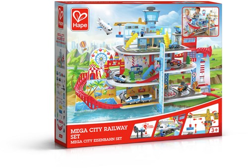 Hape circuit de train Grand city - jouet en bois chemin de fer-2