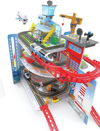 Hape circuit de train Grand city - jouet en bois chemin de fer-3