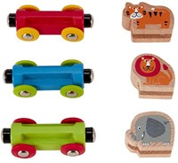 Hape train en bois Jungle Journey avec animaux pour enfants