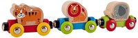 Hape train en bois Jungle Journey avec animaux pour enfants-2
