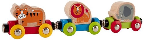 Hape train en bois Jungle Journey avec animaux pour enfants-2