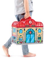 Hape set de train en bois portable avec station de rangement jouet-3