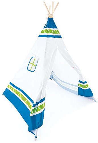 Hape tipi tente bleu - tente de jeu pour enfants - bois FSC-2
