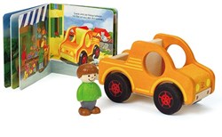 Hape camion pick-up en bois avec figurine et pièces à charger pour enfants