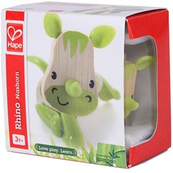 Hape figurine en bambou rhinocéros - jouet animal écologique