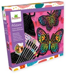 Sycomore knutselset metallic stiften Papillons flamboyants creatief speelgoed