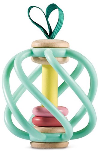 Hape grijpspeelgoed appel - bijtring baby - houten speelgoed-2