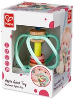 Hape jouet à saisir pomme - anneau de dentition bébé - jouet en bois