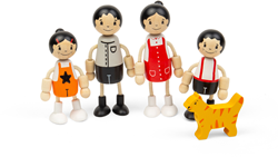 Tidlo East Asian Family Dolls