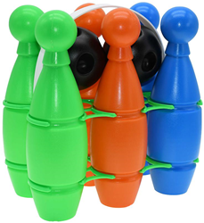 Pre-Sport set de bowling en plastique - jouet coloré pour enfants