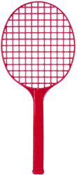 Pre-Sport tennisracket junior rood - lichtgewicht kunststof racket