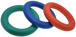 Pre-Sport werpring speelgoed - Sponge Rubber Ring rood 150mm