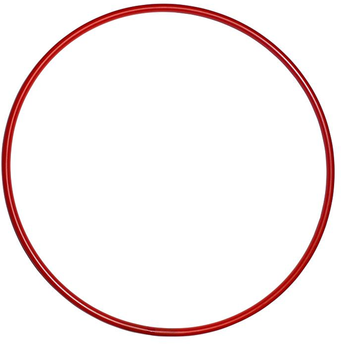Pre-Sport hoelahoep voor kinderen - rood - 62cm - kunststof speelgoed