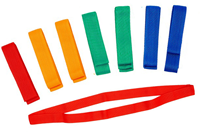 Pre-Sport teambandjes oranje 100cm - set van 10 sportbanden